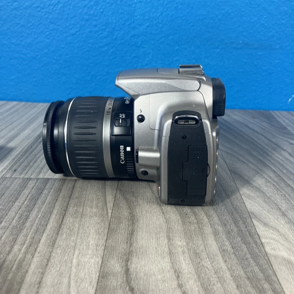Canon EOS Digital Rebel DSLR Camera w/ EF-S 18-55mm Lens, Battery, Charger & Bag